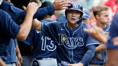 '홈런성 타구에 GG급 수비까지' 김하성 탬파베이 최고 연봉답다…3타수 무안타에도 홈 데뷔전 눈도장