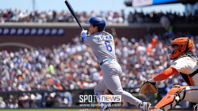 김혜성이 영웅이었다! 2사 후 결정적 적시타→다저스 8년 만의 7연패 탈출…이정후는 오타니 상대 볼넷