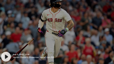 '듀란 홈런 + 아브레우 홈송구' 보스탄, KC 꺾고 파죽의 6연승